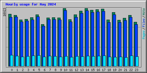 Hourly usage for May 2024